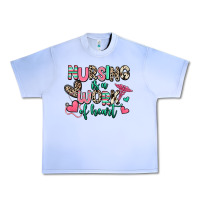 Grape Ice nursing is a work of heart Urban Heavy Tee - RanaPortraitStore