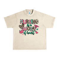 Sandshell nursing is a work of heart Urban Heavy Tee - RanaPortraitStore