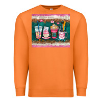 Carrot teacher coffee cups Premium Sweatshirt - AdoDesignShop