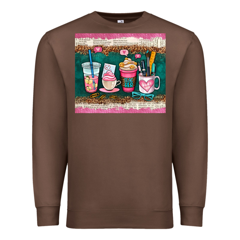 Teacher Coffee Cups Premium Sweatshirt by AdoDesignShop | Teevron