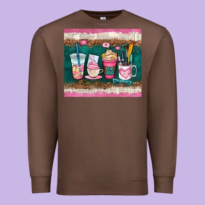 Teacher Coffee Cups Premium Sweatshirt Designed By Adodesignshop