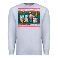 Heather Grey teacher coffee cups Premium Sweatshirt - AdoDesignShop