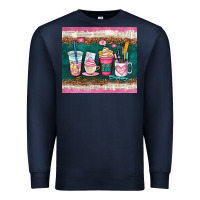 Navy teacher coffee cups Premium Sweatshirt - AdoDesignShop