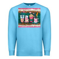 Ocean Blue teacher coffee cups Premium Sweatshirt - AdoDesignShop