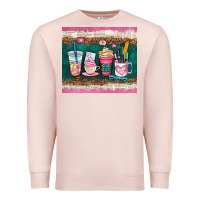 Pale Pink teacher coffee cups Premium Sweatshirt - AdoDesignShop