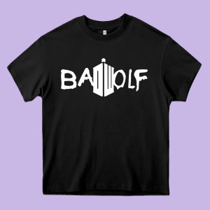 Bad Wolf   Doctor Who Heavy Core Tee Designed By Maiphamdesign