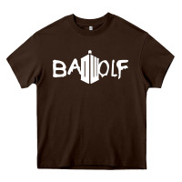 Chocolate Brown bad wolf   doctor who Heavy Core Tee - maiPhamDesign