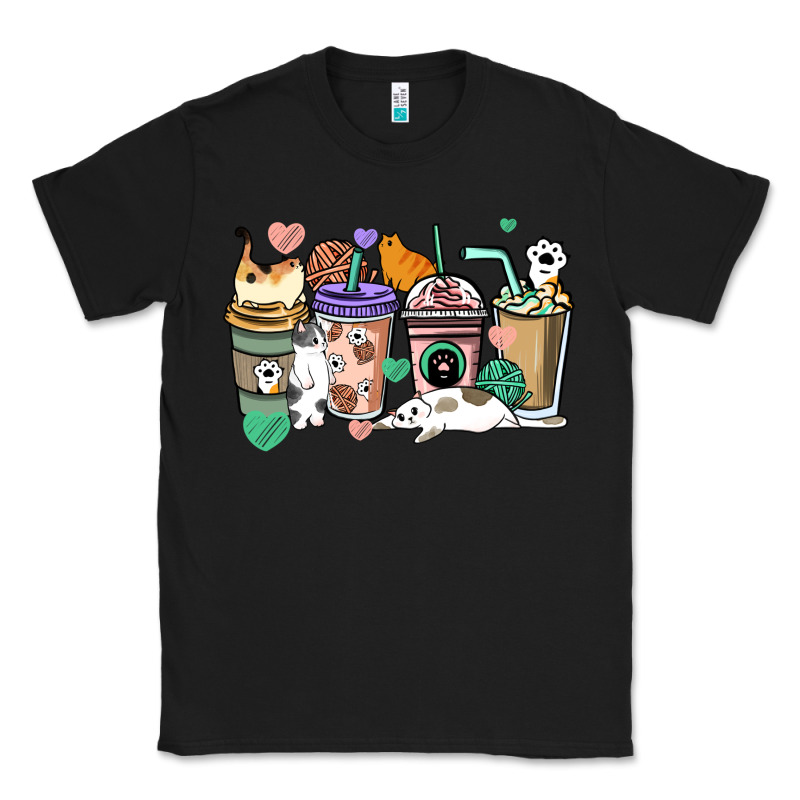 Cat Coffee Cups Classic Tee by HowdyJamesFarm | Teevron