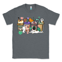 Charcoal Heather Cat coffee cups Classic Tee - HowdyJamesFarm