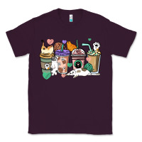 Plum Cat coffee cups Classic Tee - HowdyJamesFarm
