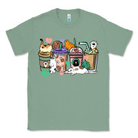 Sage Cat coffee cups Classic Tee - HowdyJamesFarm