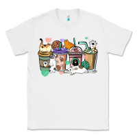 White Cat coffee cups Classic Tee - HowdyJamesFarm