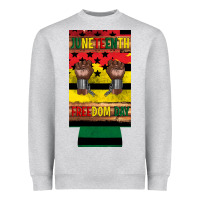 Heather Grey juneteenth freedom day 12 oz can cooler (slim) 2 Heavyweight Sweatshirt - Artiststas