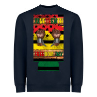 Navy juneteenth freedom day 12 oz can cooler (slim) 2 Heavyweight Sweatshirt - Artiststas