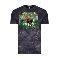 Cloud Black Stay wild Bear tumbler Vintage Tee - HowdyJamesFarm