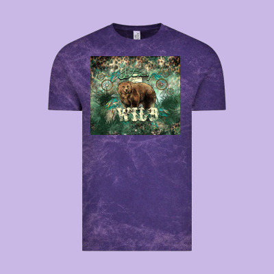 Stay Wild Bear Tumbler Vintage Tee Designed By Howdyjamesfarm