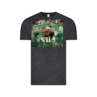 Vintage Black Stay wild Bear tumbler Vintage Tee - HowdyJamesFarm