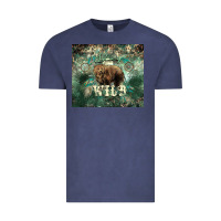Vintage Denim Stay wild Bear tumbler Vintage Tee - HowdyJamesFarm