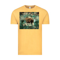 Vintage Mustard Stay wild Bear tumbler Vintage Tee - HowdyJamesFarm