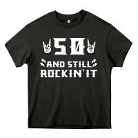 Asphalt 50 birthday rock whitw Heavy Core Tee - Bettercallsaul