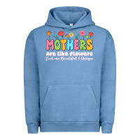 Pigment Pebble Blue mothers are like flowers Urban Hoodie - JahusDesignShop