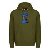 Army Green scissor lift Premium Hoodie - LillyAllenDesigns