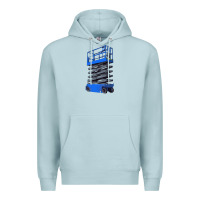 Blue Mist scissor lift Premium Hoodie - LillyAllenDesigns