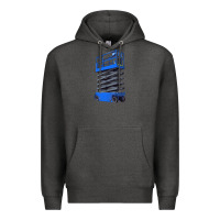 Charcoal Heather scissor lift Premium Hoodie - LillyAllenDesigns