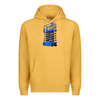 Mustard scissor lift Premium Hoodie - LillyAllenDesigns