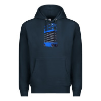 Navy scissor lift Premium Hoodie - LillyAllenDesigns