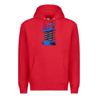Red scissor lift Premium Hoodie - LillyAllenDesigns