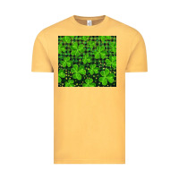 Vintage Mustard shamrock and plaid Vintage Tee - RanaPortraitStore
