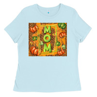 Baby Blue fall mom mother's day Ladies Tee - TumblerDesignByShophia