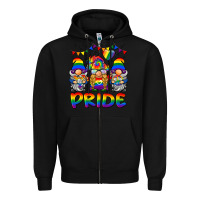 Black pride gnome Zipper Hoodie - BarkalooDesign