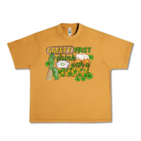 Safety First Drink With A Nurse St. Patrick's Day Urban Heavy Tee | Teevron