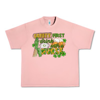 Salmon Safety first drink with a Nurse St. Patrick's Day Urban Heavy Tee - CowGirlArtShop