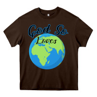 Chocolate Brown God So Loves Heavy Core Tee - Bettercallsaul