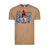 Vintage Coffee All American boy with gnome Vintage Tee - HowdyJamesFarm