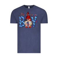 Vintage Denim All American boy with gnome Vintage Tee - HowdyJamesFarm