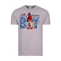 Vintage Zinc All American boy with gnome Vintage Tee - HowdyJamesFarm
