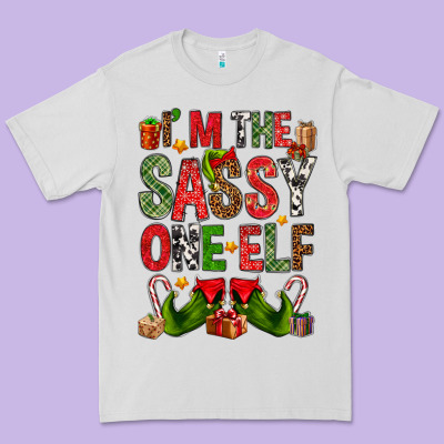 I'm The Sassy On The Elf Premium Tee Designed By Nancycooperartshop