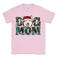 Bubblegum Pink Christmas Dog Mom Husky Classic Tee - RanaPortraitStore
