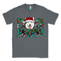Charcoal Heather Christmas Dog Mom Husky Classic Tee - RanaPortraitStore