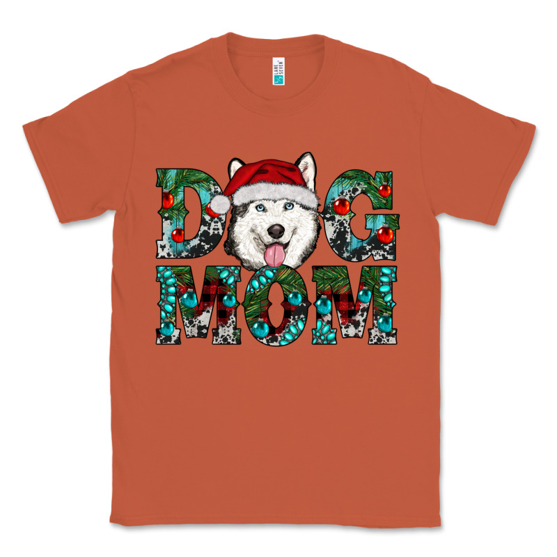 Christmas Dog Mom Husky Classic Tee by RanaPortraitStore | Teevron