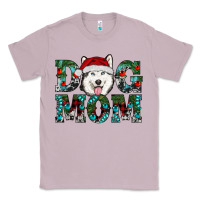 Lilac Christmas Dog Mom Husky Classic Tee - RanaPortraitStore