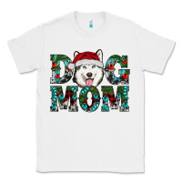 White Christmas Dog Mom Husky Classic Tee - RanaPortraitStore
