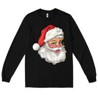 Black santa Long Sleeve Tee - RanaPortraitStore