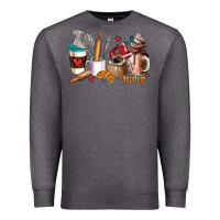 Charcoal Heather bakery coffee cups Premium Sweatshirt - AdoDesignShop