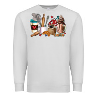 Dove Grey bakery coffee cups Premium Sweatshirt - AdoDesignShop