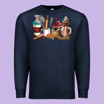 Bakery Coffee Cups Premium Sweatshirt Designed By Adodesignshop